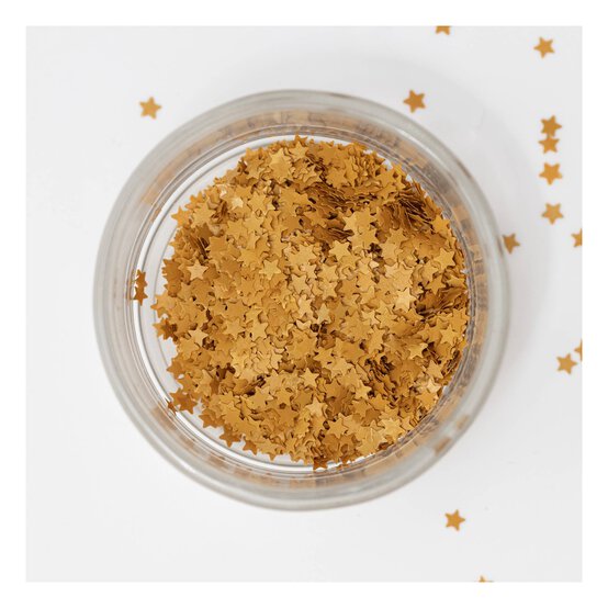 PME Gold Star Edible Glitter Shapes 1g  image number 2