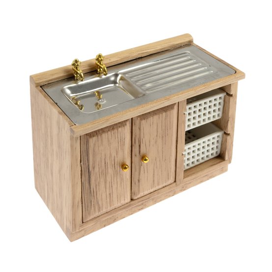 Doll&rsquo;s House Kitchen Sink with Baskets image number 1