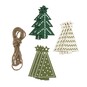 Christmas Tree Wooden Ornaments 12 Pack  image number 2