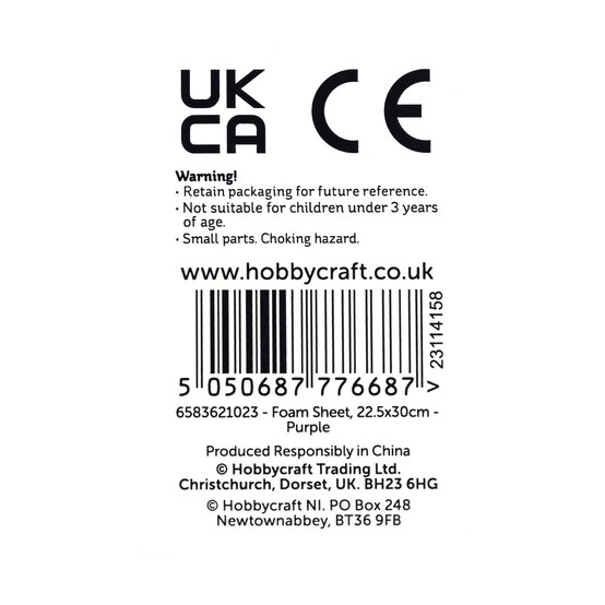 Purple EVA Foam Sheet 22.5cm x 30cm image number 5