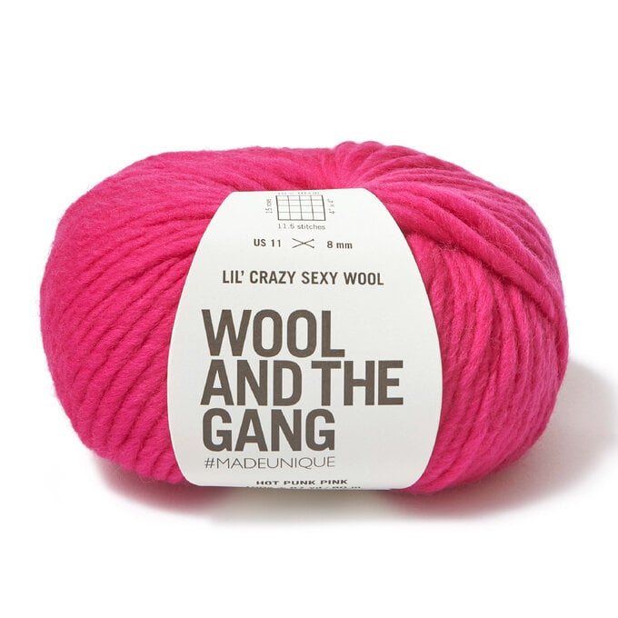 Wool and the Gang Hot Punk Pink Lil’ Crazy Sexy Wool 100g image number 1