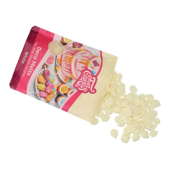 Funcakes White Deco Melts 250g image number 4