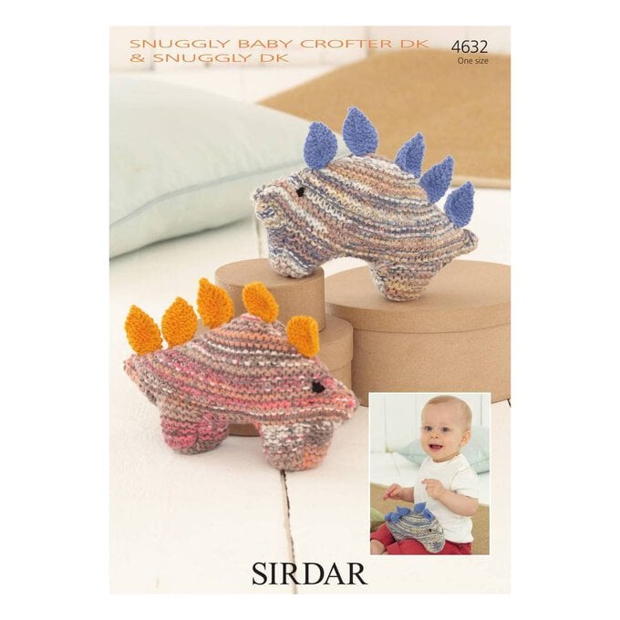 Sirdar Snuggly Baby Crofter and Snuggly DK Dinosaurs Digital Pattern 4632 image number 1