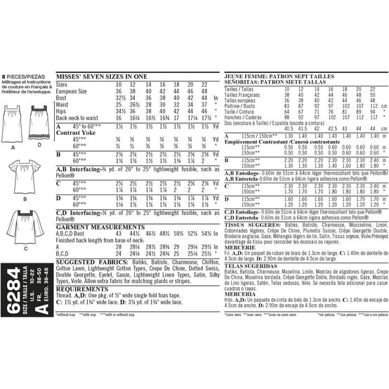 New Look Women's Pullover Top Sewing Pattern 6284 image number 3