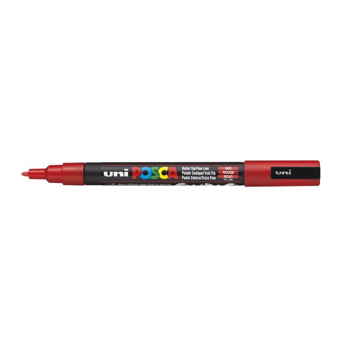 Uni-ball Red Posca Marker PC-3M image number 1