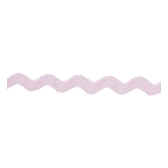 Baby Pink Ric Rac Ribbon 6mm x 4m image number 2