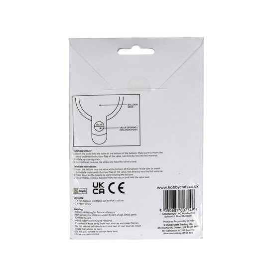 Extra Large Blue Foil Number 5 Balloon image number 4