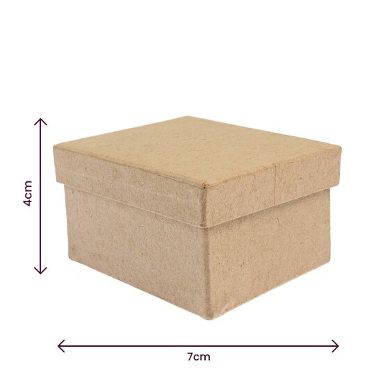 Mini Mache Rectangular Shaped Box 8cm image number 4