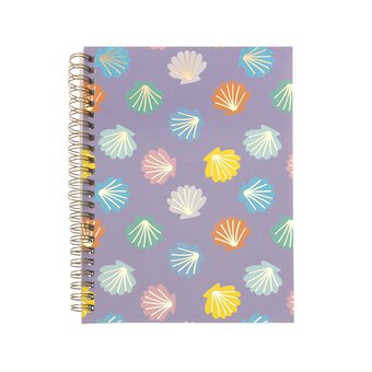 Shells Soft Cover Spiral Notebook A5 