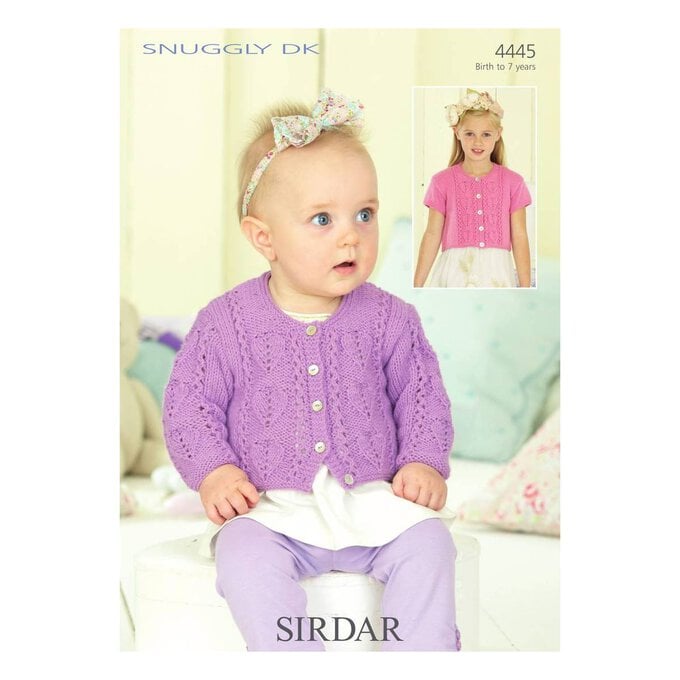 Sirdar Snuggly DK Girls' Cardigans Digital Pattern 4445 image number 1
