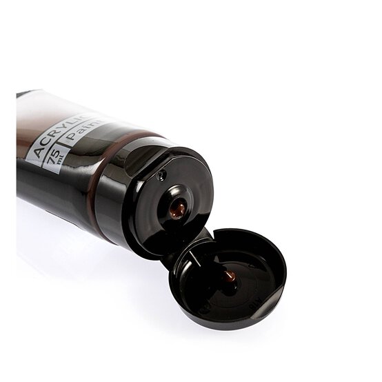 Dark Brown Art Acrylic Paint 75ml image number 3