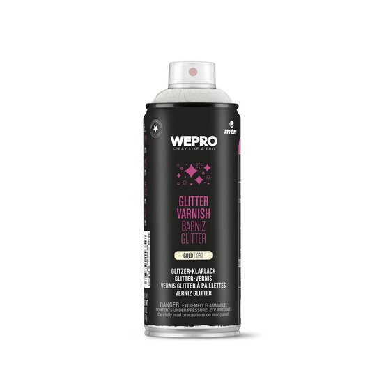 MTN WEPRO Gold Glitter Varnish 400ml image number 1