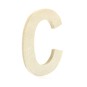 Small Wooden Letter C 6.5cm image number 1