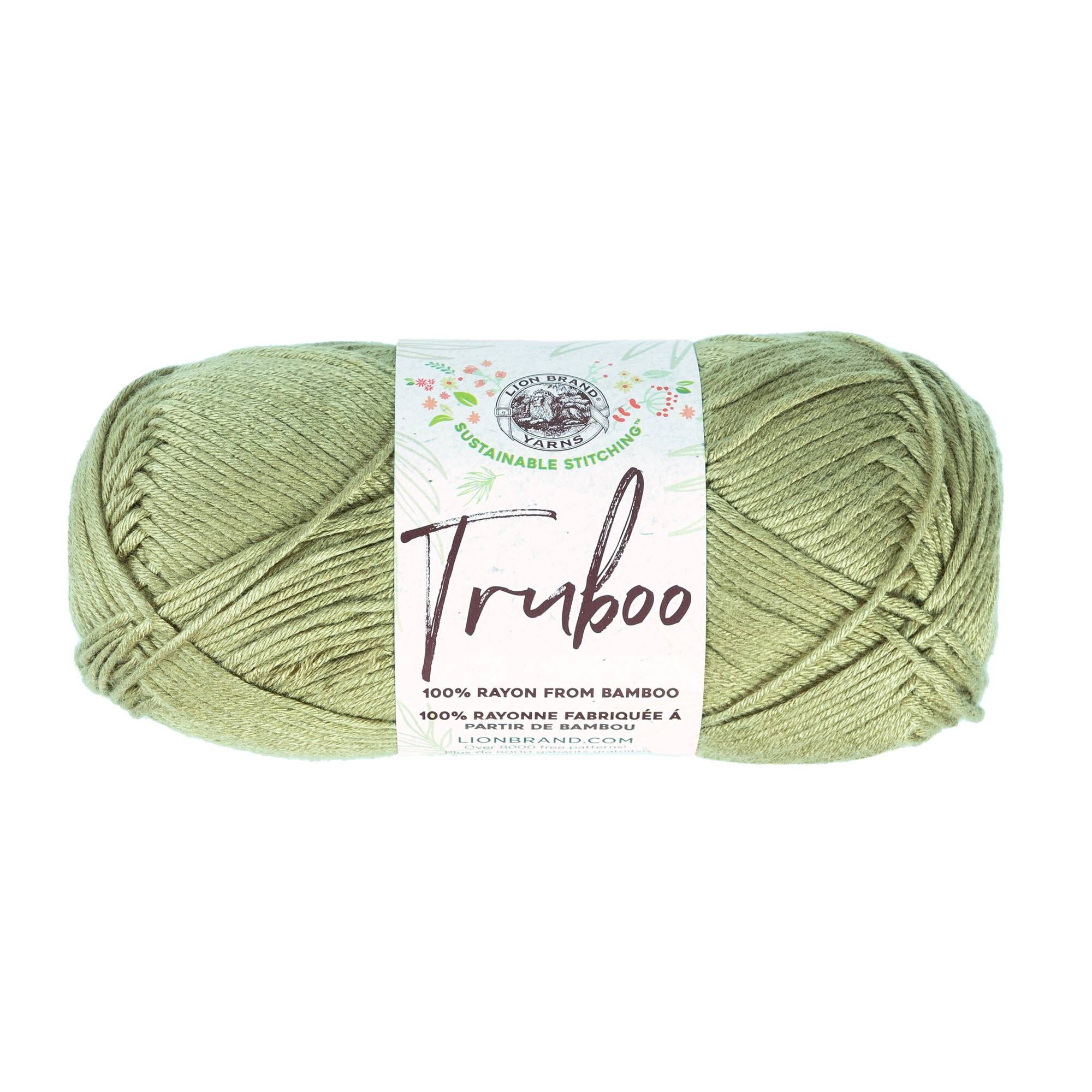 Lion Brand Khaki Truboo Yarn 100g Hobbycraft