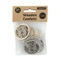 Wooden Happy Birthday Confetti 24 Pieces image number 4
