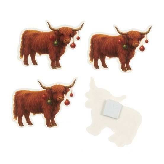 Highland Cow Card Toppers 4 Pack  image number 3