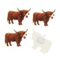 Highland Cow Card Toppers 4 Pack  image number 3