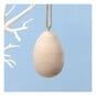 Hanging Wooden Egg 7cm  image number 1