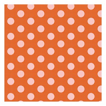 Ginger Medium Dot Cotton Fabric by the Metre
