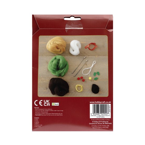 Make Your Own Felt Christmas Decorations Kit 3 Pack image number 4