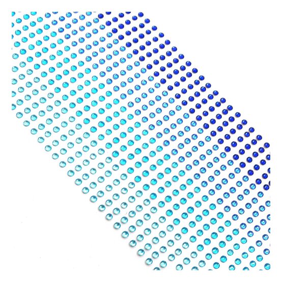 Mixed Blue Adhesive Gems 3mm 1080 Pack image number 1