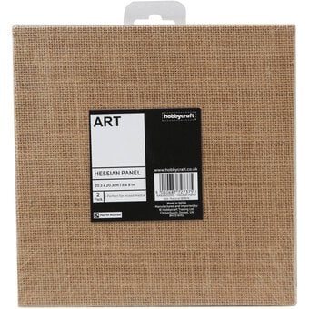 Hessian Panel 8 x 8 Inches 2 Pack image number 3