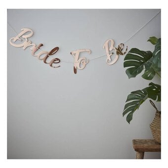 Rose Gold Bride to Be Bunting 2m image number 2
