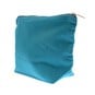 Turquoise Cotton Zip Pouch image number 2