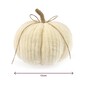 White Chenille Pumpkin 17cm image number 4