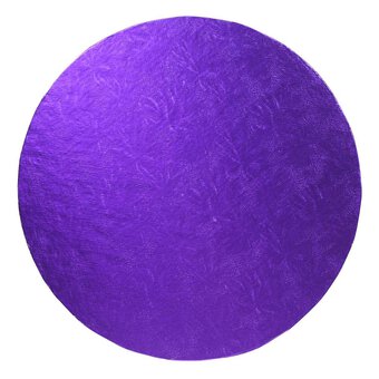 Purple 10 Inch Round Cake Board
