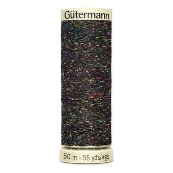 Gutermann Black Metallic Effect Thread 50m (71)