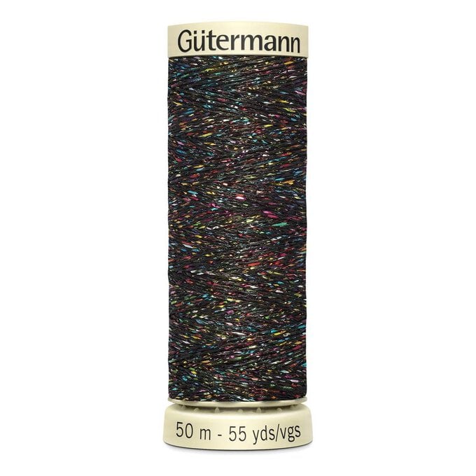 Gutermann Black Metallic Effect Thread 50m (71) image number 1