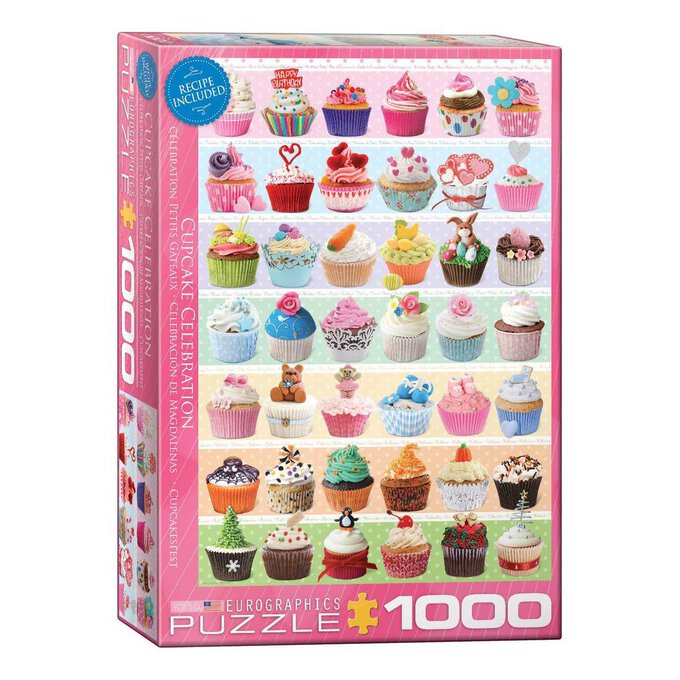 Eurographics Cupcake Celebration Jigsaw Puzzle 1000 Pieces image number 1