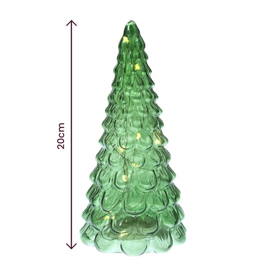Green Light-Up Tree 20cm image number 3