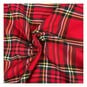 Red and Yellow Poly Viscose Tartan Fabric by the Metre image number 1