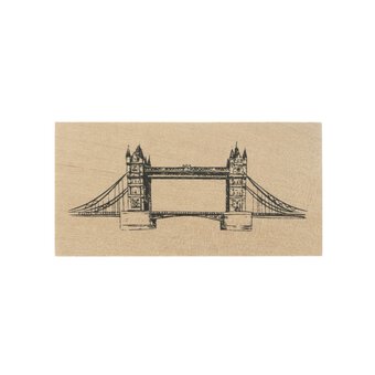 Bridge Wooden Stamp 3.8cm x 7.6cm