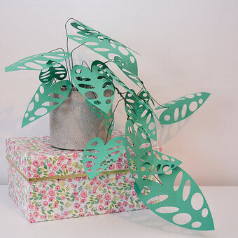 Cricut: How to Make a  Paper Monstera Plant