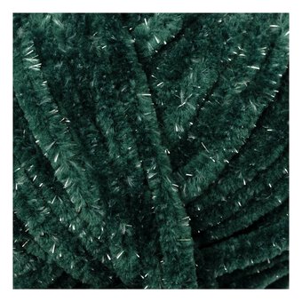 Knitcraft Green Plushie Sparkle Yarn 100g