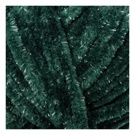 Knitcraft Green Plushie Sparkle Yarn 100g image number 2