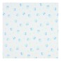 Blue and White Floral Polycotton Fabric by the Metre image number 2