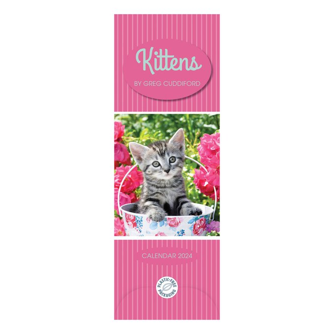 Kittens Slim Calendar 2024 | Hobbycraft
