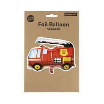 Large Fire Engine Foil Balloon image number 3