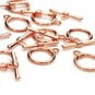 Beads Unlimited Rose Gold Plated Toggle Clasp 13mm 3 Pack image number 1
