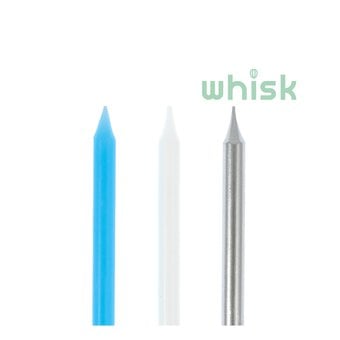 Whisk Tall Blue and Silver Candles 16 Pack