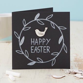 How to Make a Chalkboard Easter Card