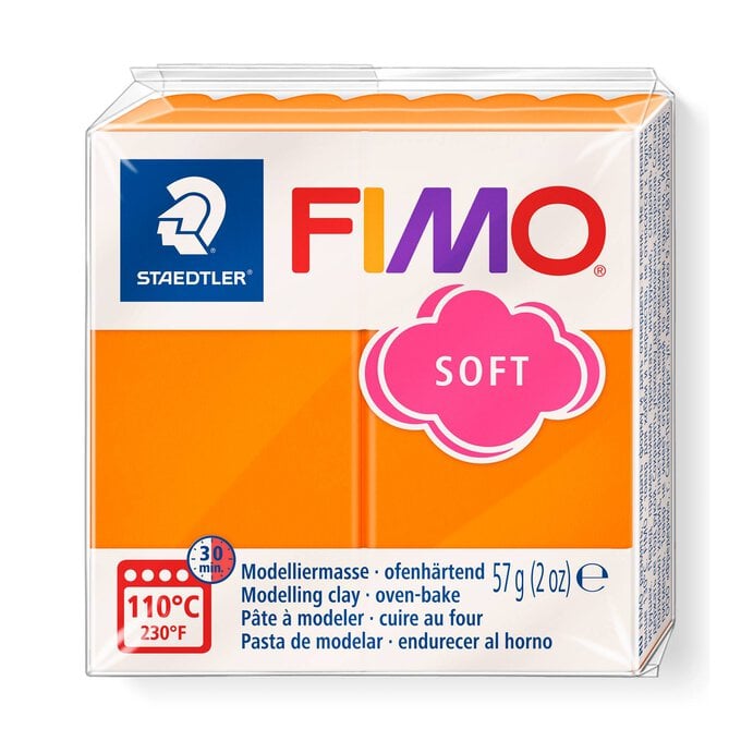 Fimo Soft Tangerine Modelling Clay 57g image number 1