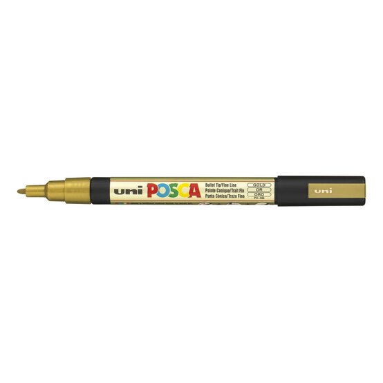 Uniball Posca Marker PC 3M In Gold image number 1