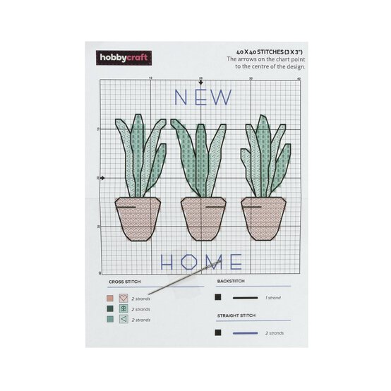 Plants Mini Cross Stitch Kit image number 4