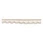 Cream Delicate Cotton Lace Ribbon 9mm x 5m image number 2