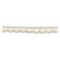 Cream Delicate Cotton Lace Ribbon 9mm x 5m image number 2